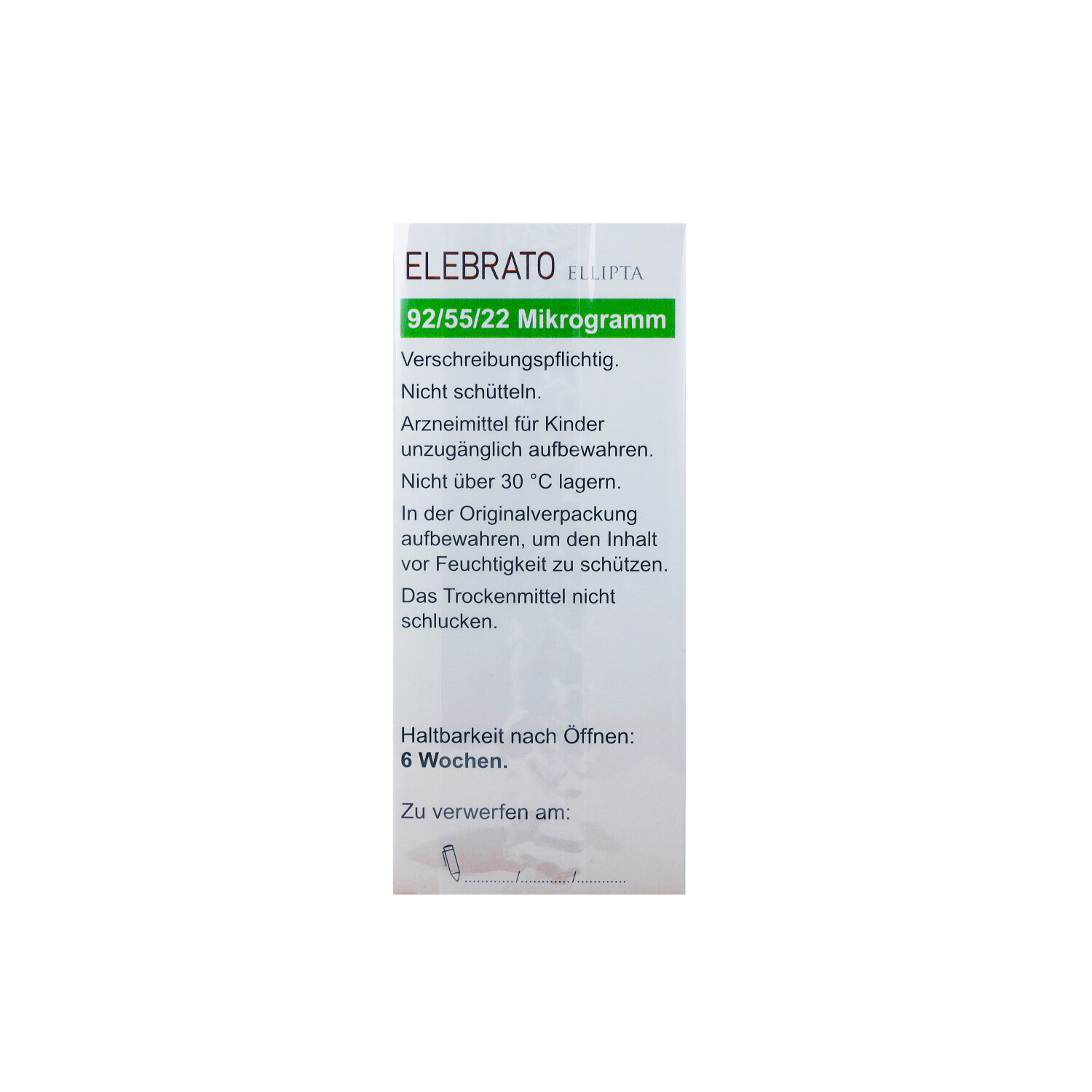 ELEBRATO Ellipta 92 μg/55 μg/22 μg ed.P.z.Inh.30ED