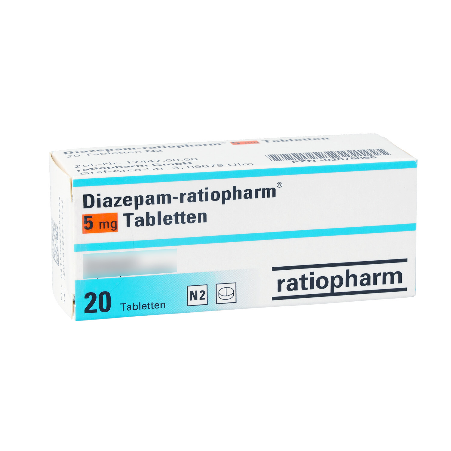 DIAZEPAM-ratiopharm 5 mg Tabletten