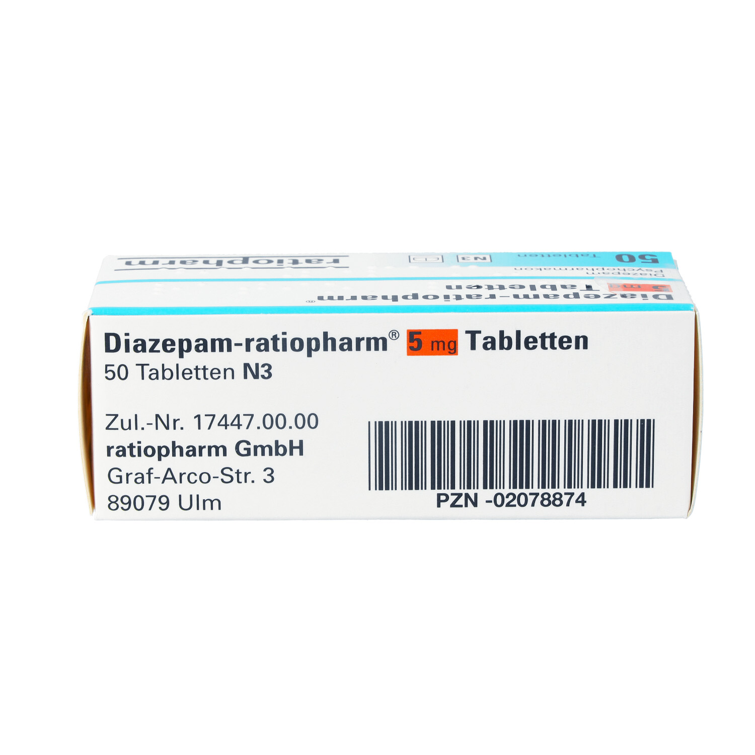 DIAZEPAM-ratiopharm 5 mg Tabletten