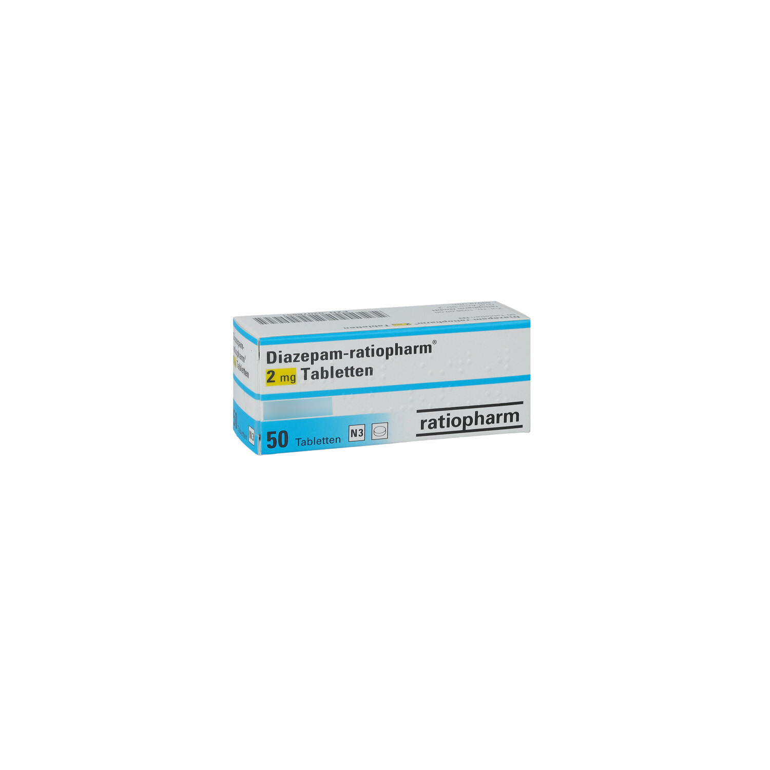 DIAZEPAM-ratiopharm 2 mg Tabletten