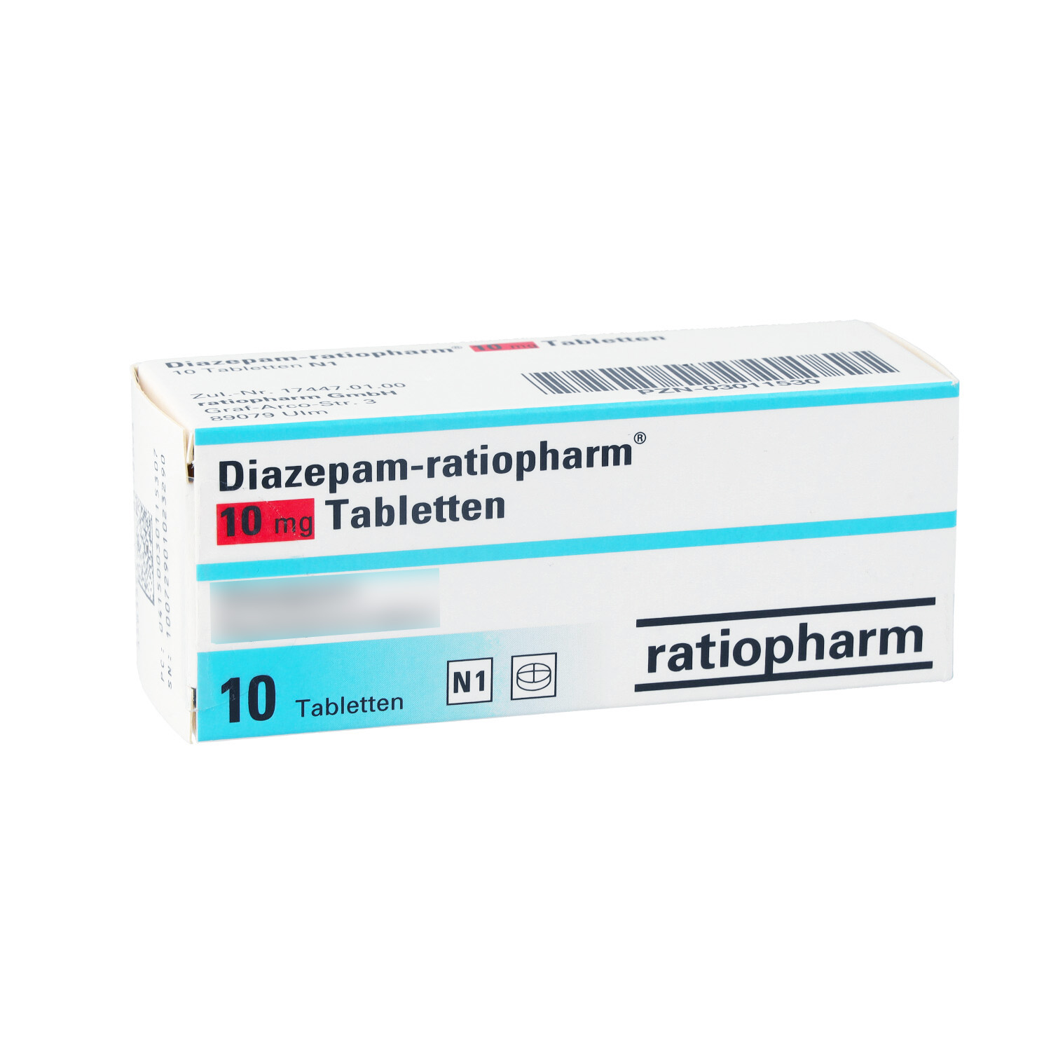 DIAZEPAM-ratiopharm 10 mg Tabletten