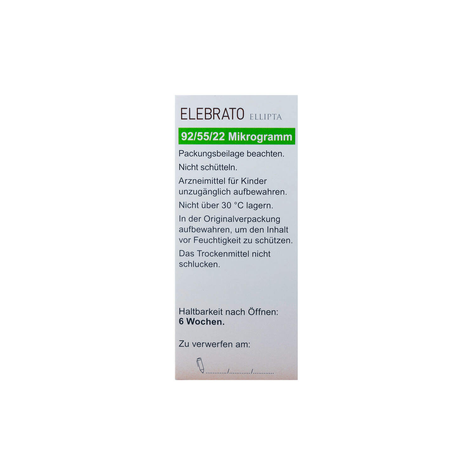 ELEBRATO Ellipta 92 μg/55 μg/22 μg ed.P.z.Inh.30ED