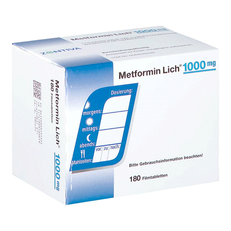 METFORMIN Lich 1.000 mg Filmtabletten
