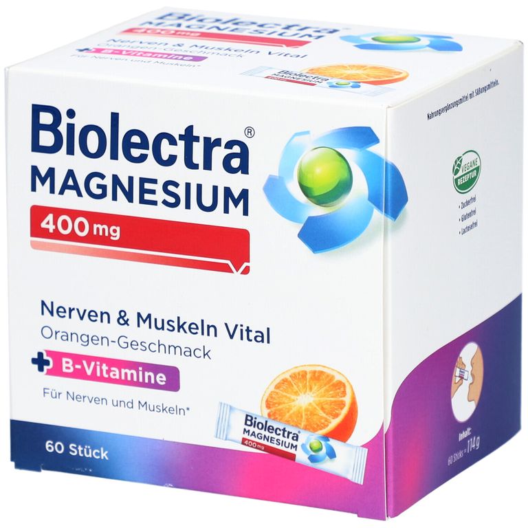 BIOLECTRA Magnesium 400 mg Nerven & Muskeln Vital