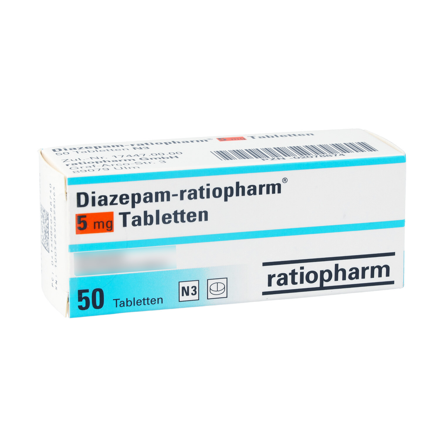DIAZEPAM-ratiopharm 5 mg Tabletten
